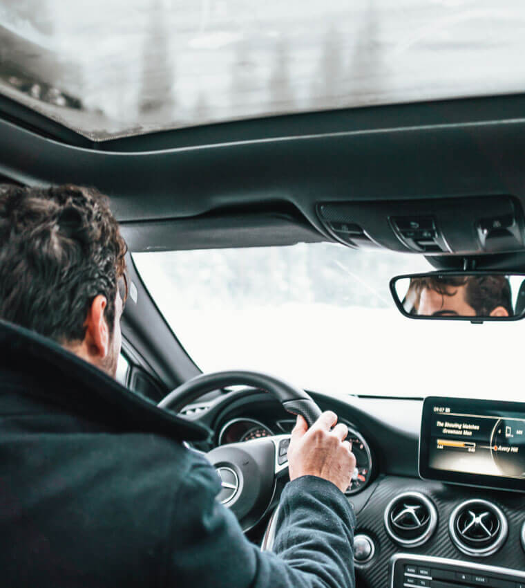 Chauffeur onderweg